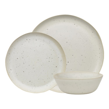 18 Piece Linen Ecology Malta Stoneware Dinner Set